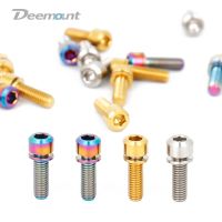 Deemount สลักเกลียว TC4ไทเทเนียม6ชิ้น/ล็อต M5x16หัวหกเหลี่ยมพร้อมแหวนรองสำหรับตัวเปลี่ยนก้านตัวยึดเบาะนั่ง Ti สกรูชิ้นส่วนยึดจักรยาน