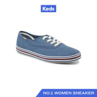 KEDS รองเท้าผ้าใบ แบบผูกเชือก รุ่น CHAMPION VARSITY สีน้ำเงิน ( WF66260 )