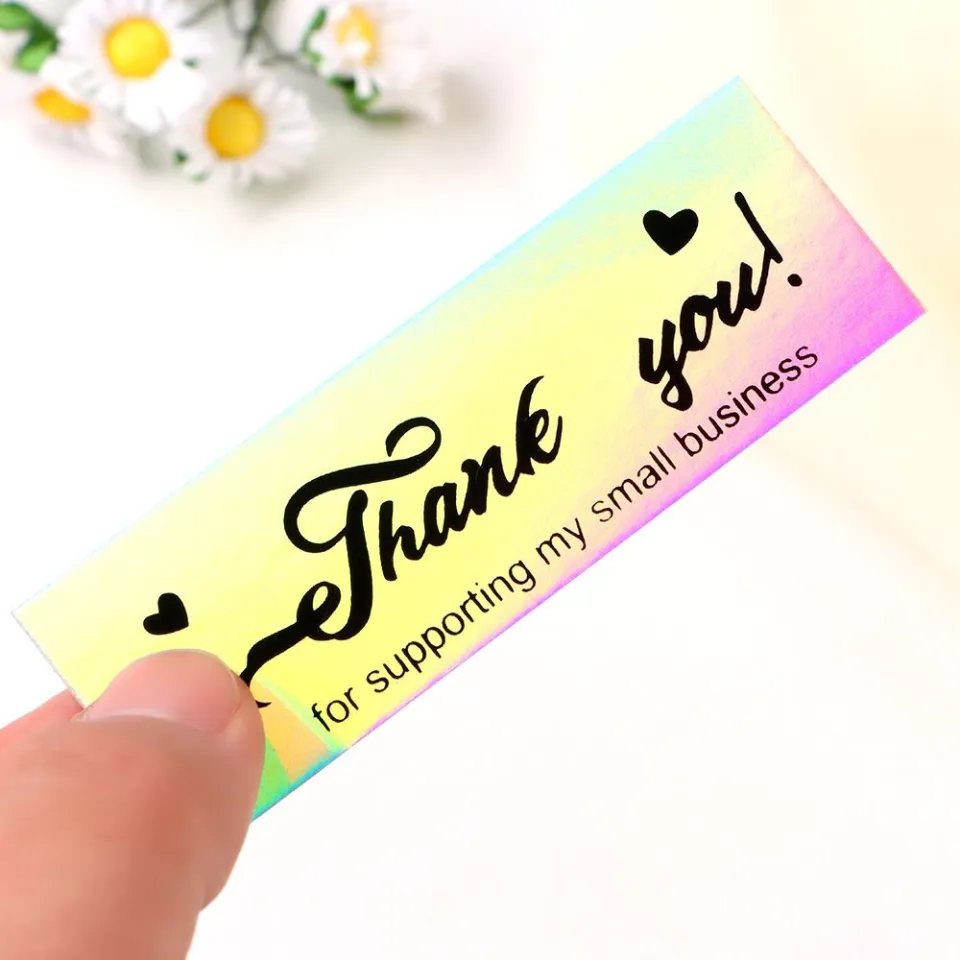 MIOU006718 100PCS Gift Package Decor For Online Retails Thank You