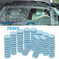 【cw】 20Pcs Fast Dissolve Tablet Car Cleaner Effervescent Tablets Spray Window Windshield Glass Cleaning Accessories