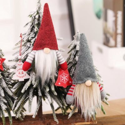 【CW】 Christmas Faceless Old Man Christmas Tree Hanging Ornaments Doll Decoration Toy Gift Kids Home Festival Decoration New Year 2022