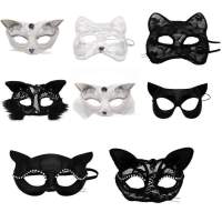 Props Playing Role Dance Shows Club Night Masquerade Adults Party Cover Fox Masks Lace Sexy Mask Face Half