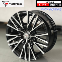 ล้อแม็กขอบ 15x6.5 ET+38 4รูx100/114.3 ยี่ห้อ Force รุ่น VOYAGE (3230) ?(ราคาต่อ1วง)? ?*ขายยกชุด4วงเท่านั้น*? งานคุณภาพ สวยแพง ราคาพิเศษ