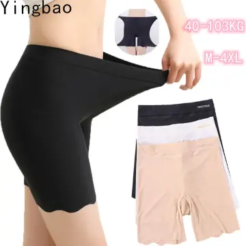 Yingbao 40-100kg High waist Satin Underwear Female Ladies Seamless