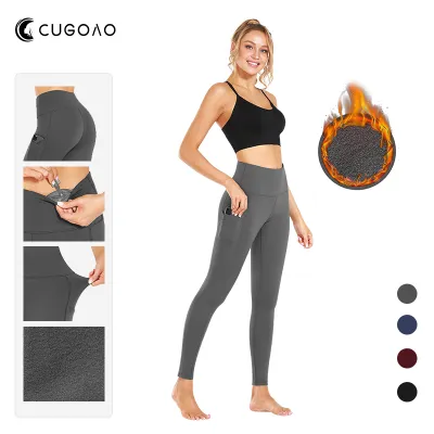 CUGOAO Women Autumn Winter Fitness Workout Yoga Pant Female Push Up Stretch Sport Trouser Female Outdoor Gym Leggings Sportswear