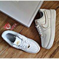 2023 HOT Original ΝΙΚΕ A F 1 Low "White Metallic Gold" Women Fashion Trendy Sports Sneakers All Match Skateboarding Shoes （Free Shipping）