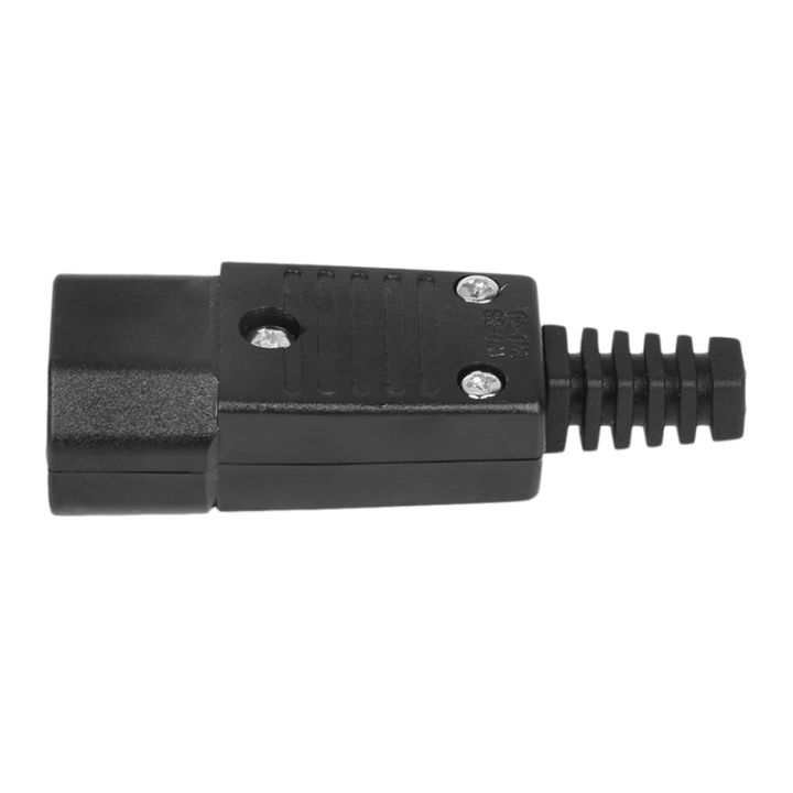 5PCS IEC 320 C14 power adapter cable plug rewirable connector socket ...