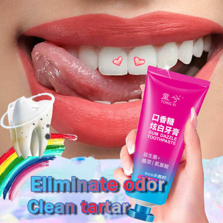 Teeth Whitening Toothpaste Chewing Gum ChewingToothpaste White