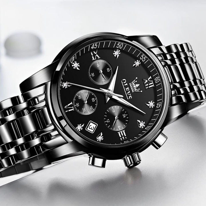 olevs-mens-watches-chronograph-business-dress-quartz-stainless-steel-waterproof-luminous-date-wrist-watch-all-balck