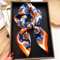 ✳ Hair 70cm Square Scarf Women Sik Satin Fashion Print Summer Foulard Hijab Female Headband Kerchief Neck Tie Shawl Wraps