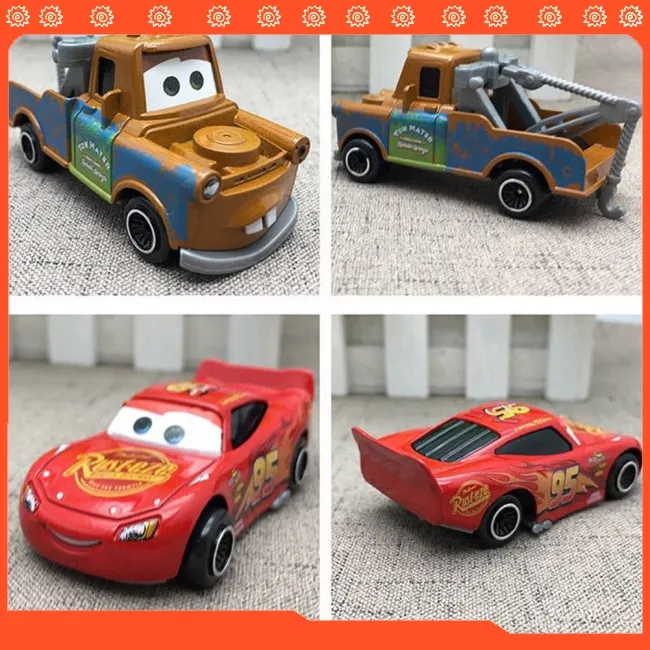COD 7PCS Set Pixar Cars 2 McQueen Metal Toys Model Car Birthday Gift