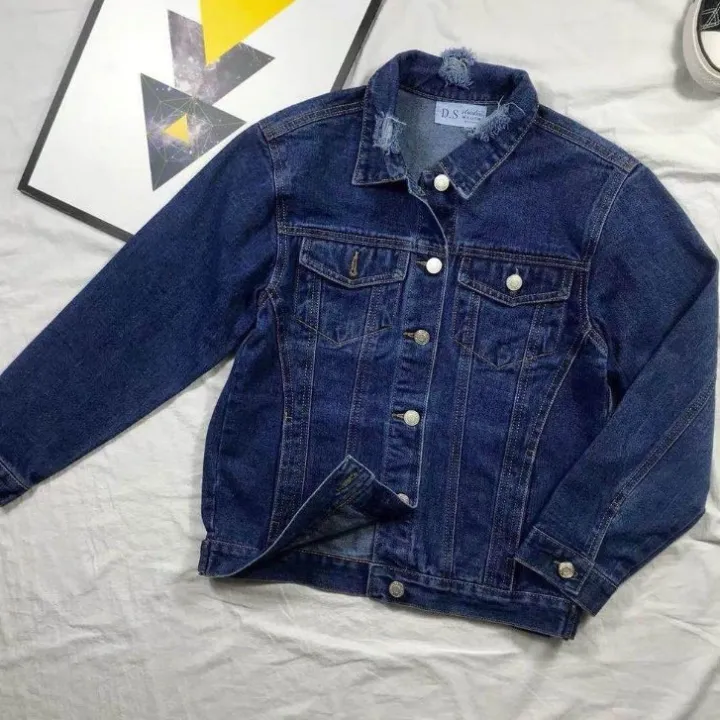 PLUS SIZE DENIM MANS JACKET MAONG KOREAN STYLE | Lazada PH