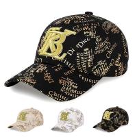 【Hot Sale】 Hat 2023 new baseball cap male and female Korean version of the peaked sun protection travel big head circumference three-dimensional embroidery bronzing