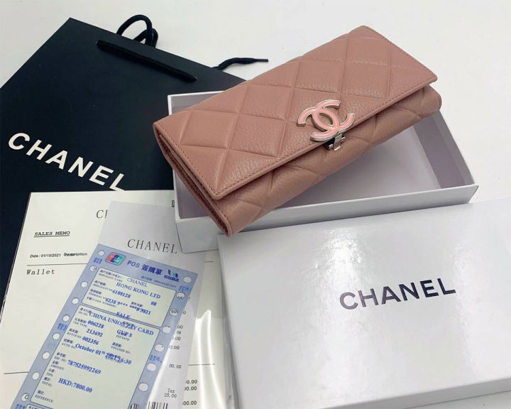 กระเป๋าสตางค์-กระเป๋าถือ-ชาแนล-chanel-ขนาดเพียง-8นิ้ว-สำหรับผู้หญิง