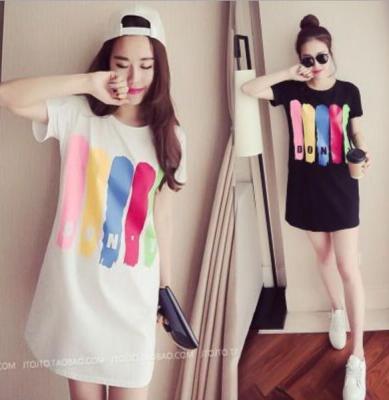 HOT Dress เดรสเคซีย์ (Size: M-3XL) (สีดำ,ขาว) เสื้อ เสื้อยืด สไตล์ เกาหลี แฟชั่นเกาหลี สวยเก๋ ผ้านิ่ม ใส่สบายผลิตจากวัสดุคุณภาพ