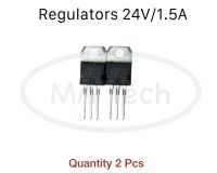 L7824CV Positive Voltage Regulators 24V/1.5A L7824CVdg จำนวน 2 ชิ้น(ตัว)