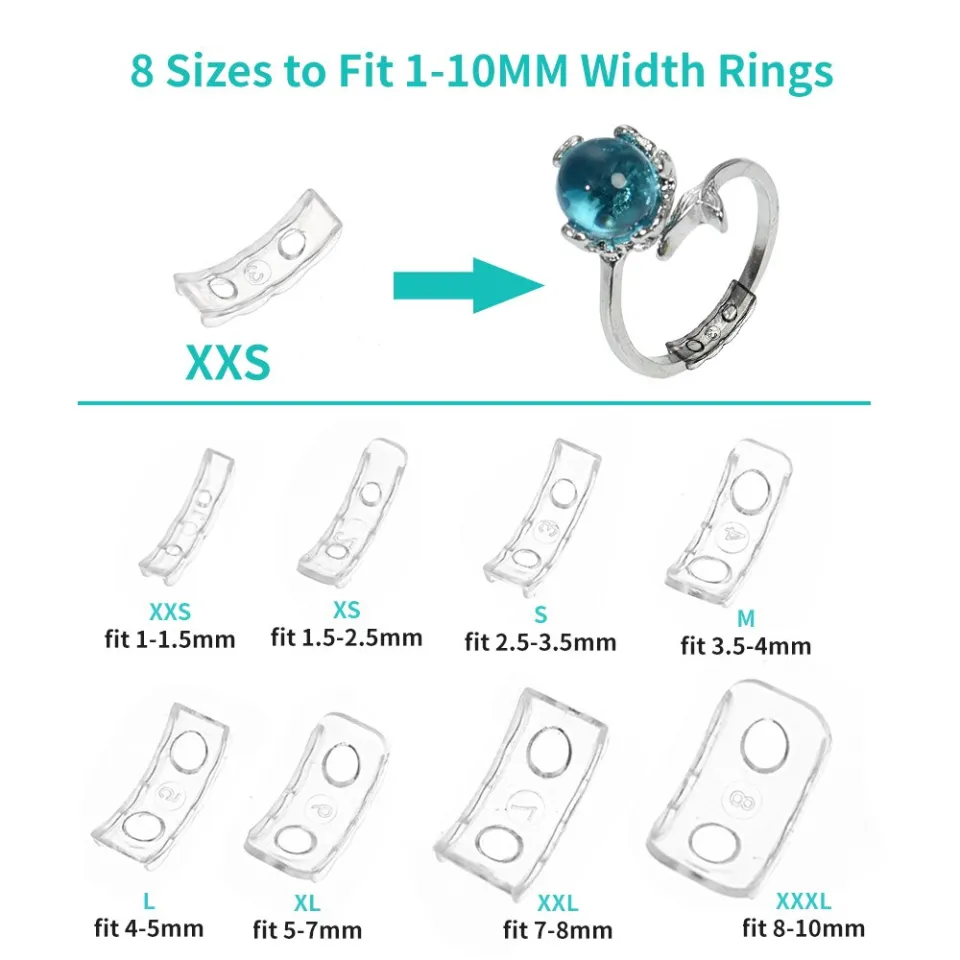 New Arrival 8pcs Ring Size Adjusters Set, Ring Sizer Resizer