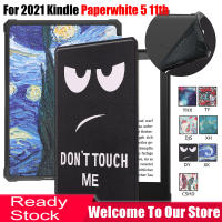 เคส E-Reader สำหรับ Amazon KPW5 M2L3EK Kindle Paperwhite 5 11th 2021ขนาด6.8นิ้วเคสสมาร์ทหนัง PU แบบพับได้พร้อมเคส Sleep/wake Kindle Signature Edition (6.8inch) M2L4EK