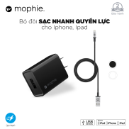 Combo sạc MOPHIE 10W cho iPhone iPad Sạc Mophie 10W USB-A và cáp Mophie