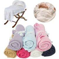 Newborn Baby Blankets Super Soft Cotton Crochet Summer Casual Sleeping Bed Supplies Hole Wrap