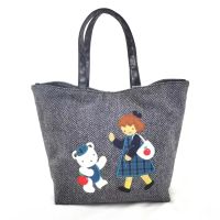 Familiar new fashion handbag cartoon girls embroidery leisure shoulder bag Lovely carry-on bag 566254