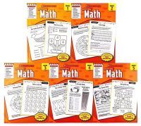 Scholastic Success with Math, Grade 1-5 paperback 5 books set.