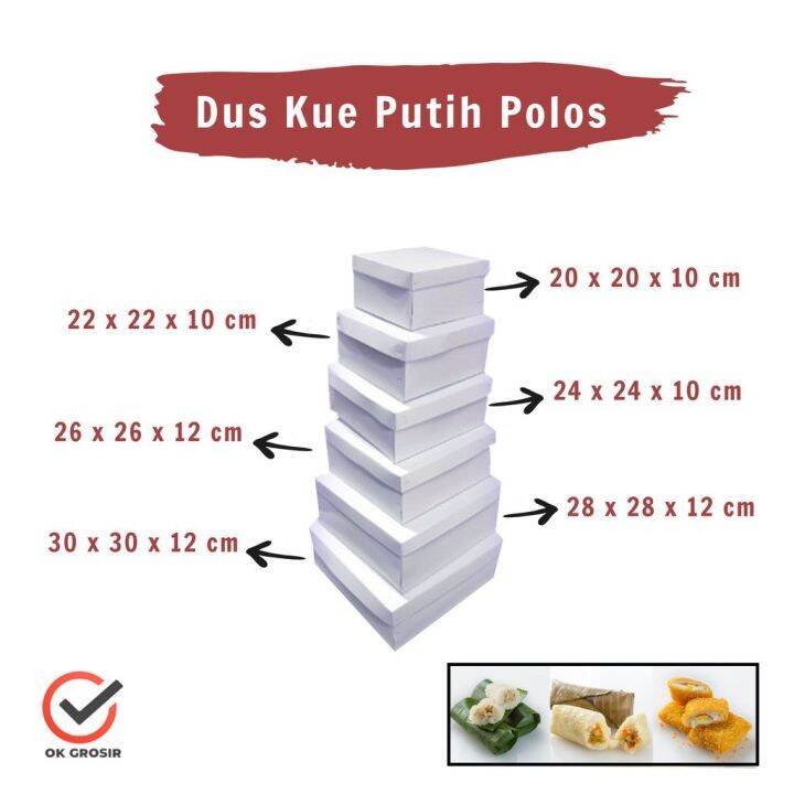 Dus Kue Putih Polos Lazada Indonesia