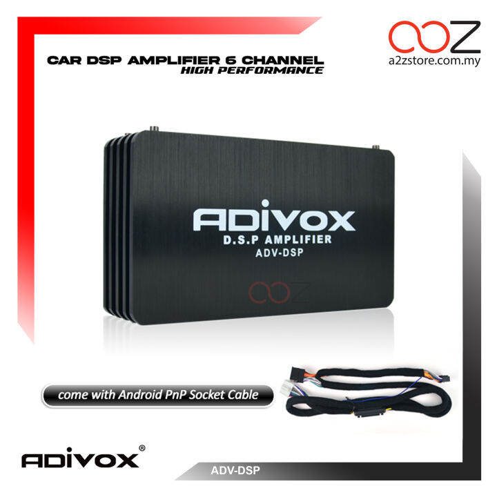 ADIVOX 6 channel DSP+AMP Car DSP Car Power Amplifier 15 Band EQ 6