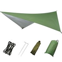 【YF】 Hammock Camping Tarp Rain FlyWaterproof Tent Footprint Shelter Canopy Sunshade Cloth Picnic Mat for Outdoor Awning Hiking Beach