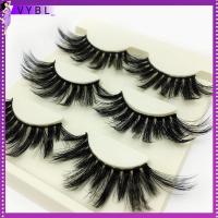 VYBL แฟชั่นของผู้หญิง หนายาว ดราม่า แฮนด์เมด ขนตาปลอม 3D Soft Mink Hair ขนตา 25 มม. ต่อขนตา