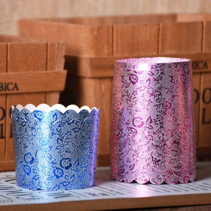 25pcs-shining-bronzing-flower-pattern-foil-cupcake-paper-holders-wedding-decoration-wrapper-wraps-cake-box-muffin-holders