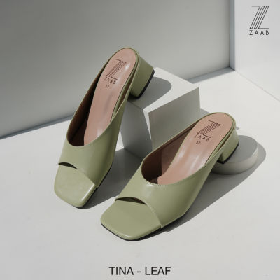 ZAABSHOES รุ่น TINA รองเท้าส้นก้อน 1.5 นิ้ว สี เขียวอ่อน (LEAF) ไซส์ 34-44  รองเท้าแตะ รองเท้าไปเที่ยว รองเท้าใส่ที่ทำงาน เน้นหน้ากว้าง พื้นไม่ลื่น