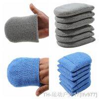 hot【DT】❆❄❒  2pcs/6pcs Soft Microfiber Car Wax Applicator Mitts Polishing Sponge Foam Cleaning Detailing