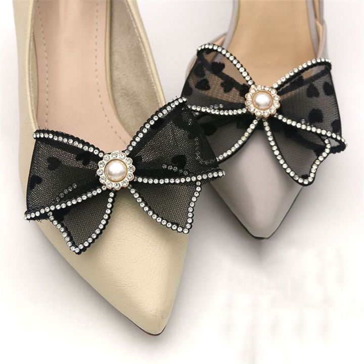 2pcs Rhinestones Crystal Shoe Clip Charms Jewelry High Heel Bride Shoes  Decorations for Wedding Party(2(2pc))