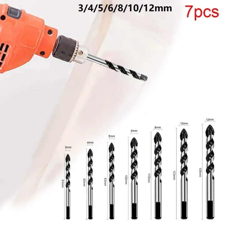 Durable Drill Bits Drill Multifunction Replacement Tools Tungsten 7PCS