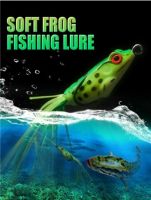 เหยื่อตกปลารูปกบ เหยื่อตกปลา เหยื่ิอปลอม Colorful Frog Fishing Lure