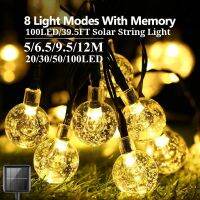 300LEDs Crystal Ball Solar Light Outdoor IP65 Waterproof String Fairy Lamps Solar Garden Garlands Christmas Decoration