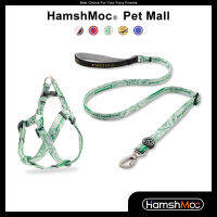 HamshMoc Quick Fit สายรัดสุนัขและสายจูงชุด Step In Pet Puppy Harness ปรับนุ่มเบาะสุนัขสำหรับสุนัขขนาดกลางขนาดเล็ก