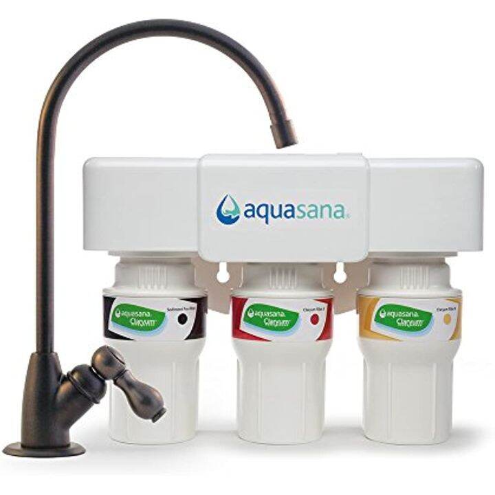 Aquasana 3Stage Under Sink Water Filter System Kitchen Counter
