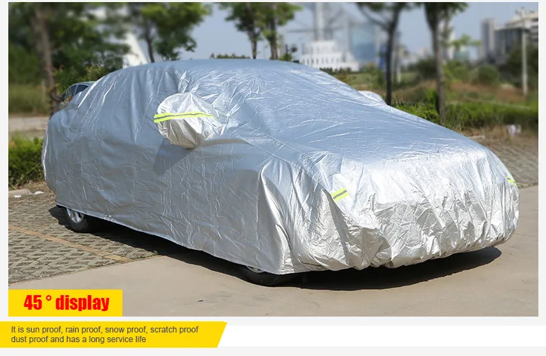 KSL Full Car Cover Waterproof Sunproof All Weather Universal Car Cover for  Sedan SUV Cars Dirt Resistant Sun Protection Car Cover with Zipper and  Reflector Strips
