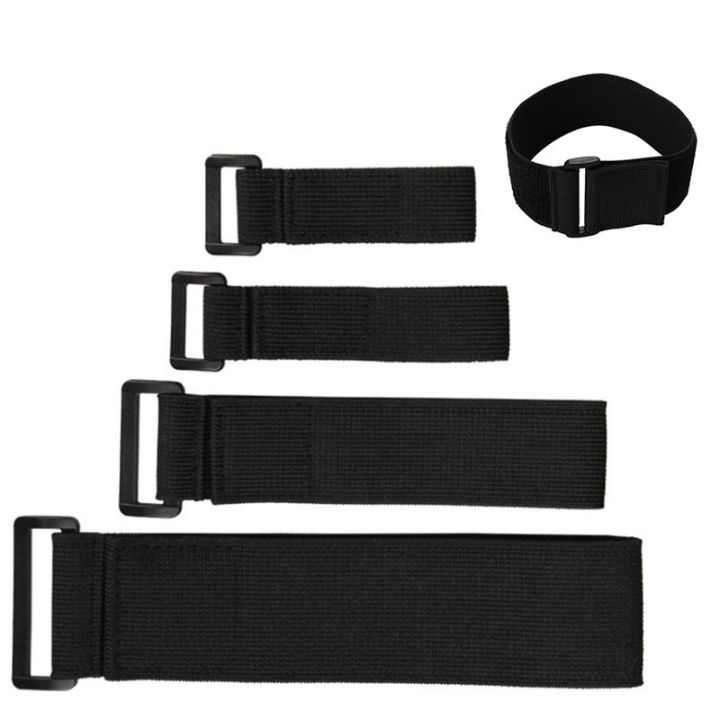 2 Pieces) Nylon Elastic Velcro Buckle Strap Organiser Self-adhesive  Reusable Band Bicycle Fixie Adjustable Straps