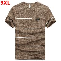 {Puffy menswear}Plus ขนาด M 7XL 8XL 9XL ฤดูร้อน Tops Amp; Tees Quick Dry Slim Fit T เสื้อผู้ชายกีฬาเสื้อผ้าขนาดใหญ่แขนสั้นเสื้อ T