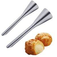 【hot】✵ 2Pcs Puff Nozzle Injector Pastry Syringe Piping Nozzles Dessert Confectionery Tools ！