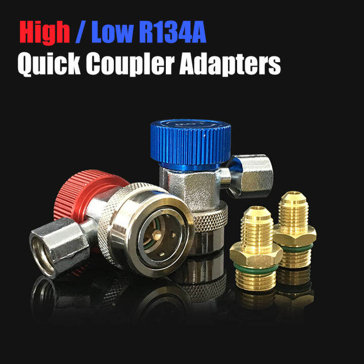 [Ready stock]R134A High Low Quick Coupler Connector Adapters Type AC