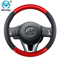 for Mazda 2 3 6 Axela Atenza Demio CX-3 CX-4 CX-5 CX5 CX 5 CX-7 CX-9 Car Steering Wheel Cover Genuine Leather Auto Accessories