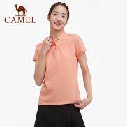 Cameljeans Áo Polo Thể Thao Nữ Áo Thun Ngắn Tay Mùa Hè Áo Màu Trơn Thường