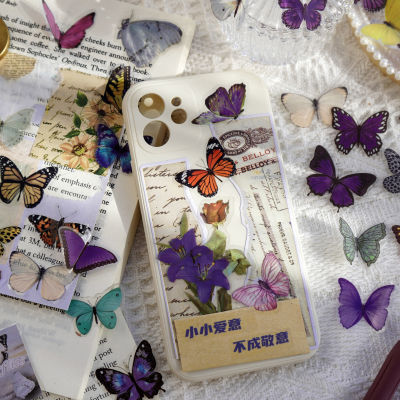 Stickers Handbook Stickers Colorful Sticker PET Sticker Notebook Sticker Butterfly Sticker Album Sticker