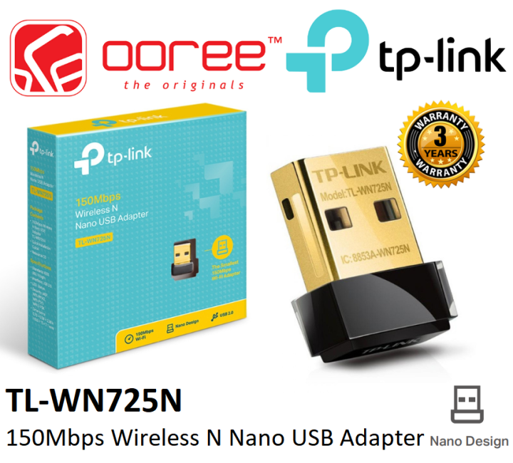 TP-LINK TL-WN725N / TL-WN727N 150MBPS WIRELESS N NANO USB ADAPATER WITH ...