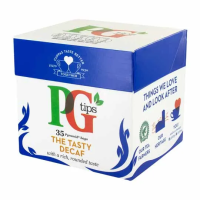 PG tips Tasty DECAF Tea พีจี ชาอังกฤษ คาเฟอีนต่ำ 2.5กรัม x 35ซอง