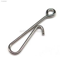 ↂ❉❡ Minfishing 100 PCS Stainless Steel Clips Fishing Hook Connector Swivel Interlock Snap Tackle